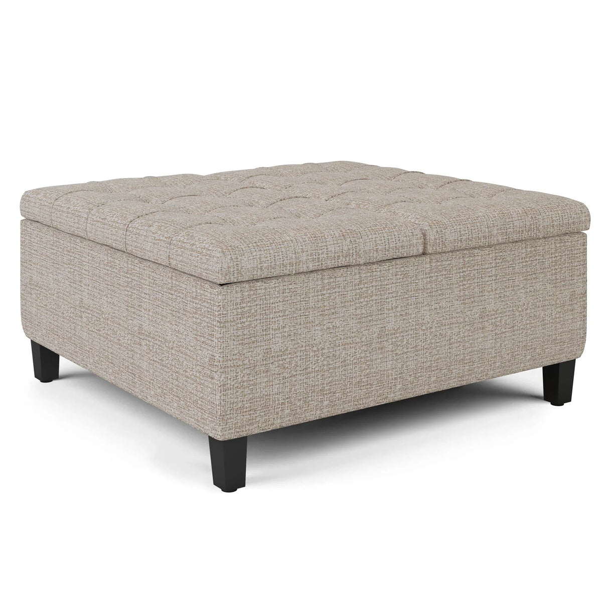 Harrison - Upholstered Coffee Table Storage Ottoman - Furniture Home Direct