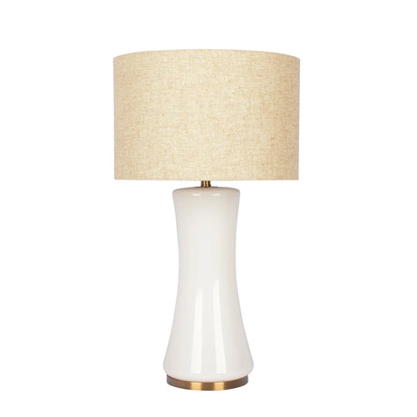 Cascade - Lamp Base Table Lamp - Beige / Gold / White - Furniture Home Direct