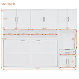 Murphy Wall Bed With Closet, Drawers & Desk - Furniture Home Direct