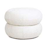 Nest - Low Round Upholstered Ottoman - Furniture Home Direct