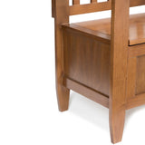 Brooklyn - Entryway Storage Bench - Medium Saddle Brown - Furniture Home Direct