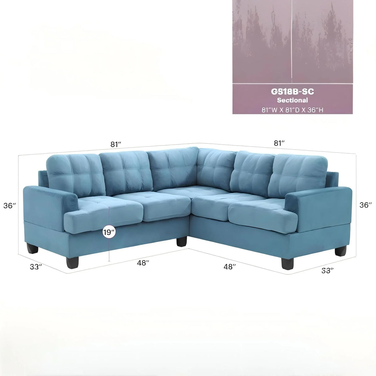 Sandridge - Sectional - Furniture Home Direct