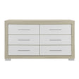 Elsa - 2 Toned And Dresser With Bar Handle And Construction - Furniture Home Direct
