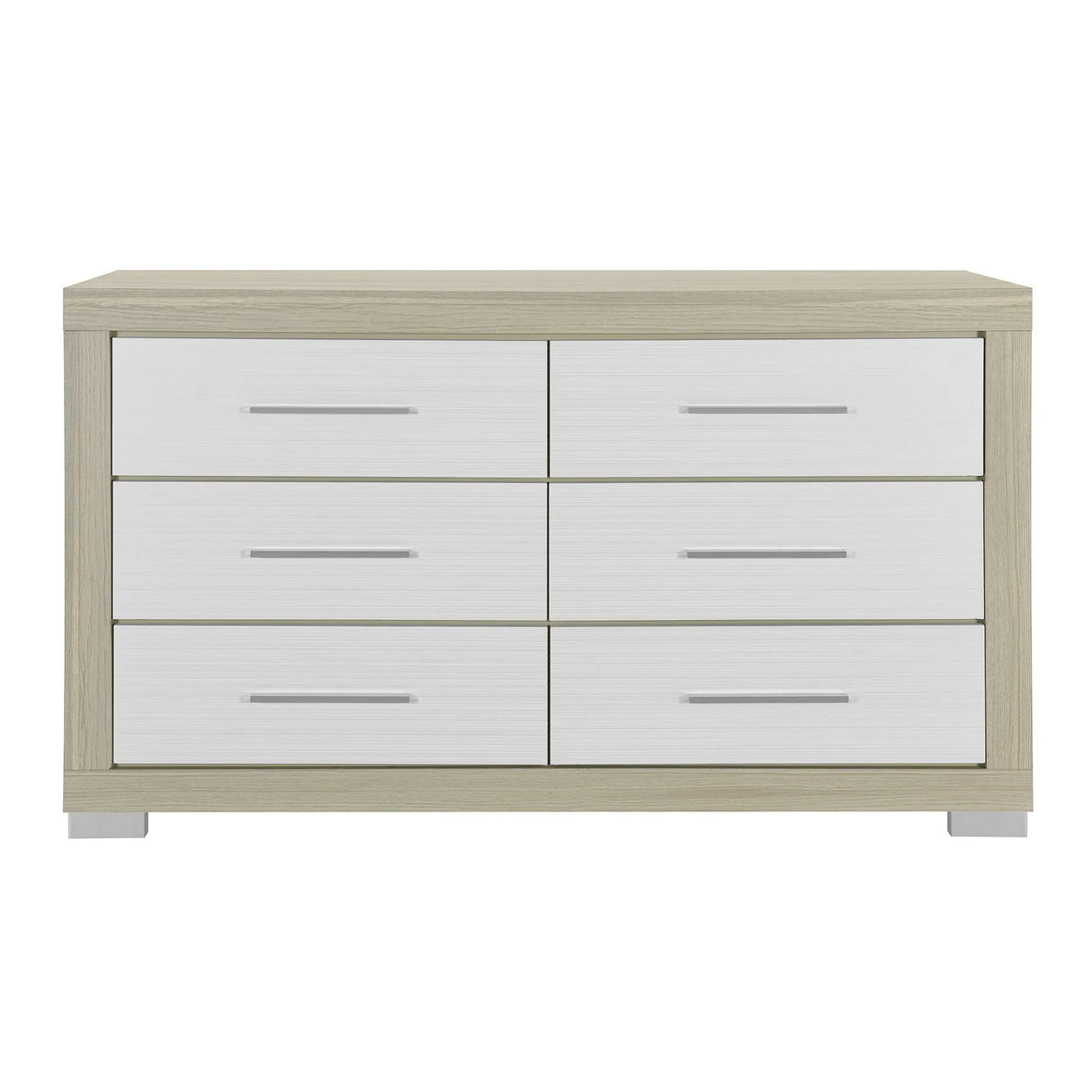 Elsa - 2 Toned And Dresser With Bar Handle And Construction - Furniture Home Direct