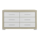 Elsa - 2 Toned And Dresser With Bar Handle And Construction - Furniture Home Direct