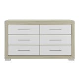 Elsa - 2 Toned And Dresser With Bar Handle And Construction - Furniture Home Direct