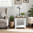 Hampton - Side Table - Jasmine Whitewash / Barnwood - Furniture Home Direct