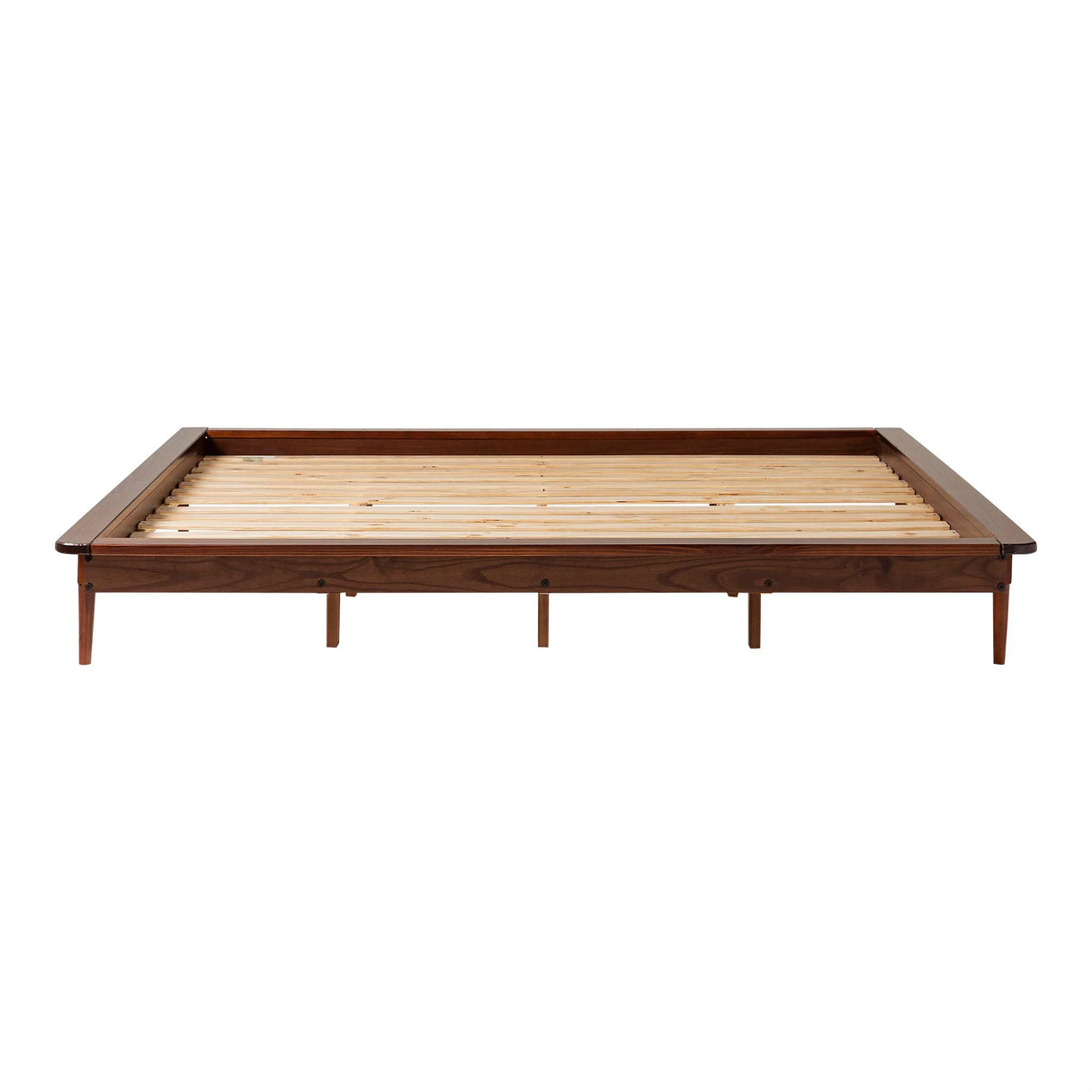 Mid-Century Modern Solid Wood Platform Bed Frame - Furniture Home Direct