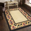 Tribes - 5'3" X 7'3" Polypropylene, Southwest Area Rug - Cream - Furniture Home Direct