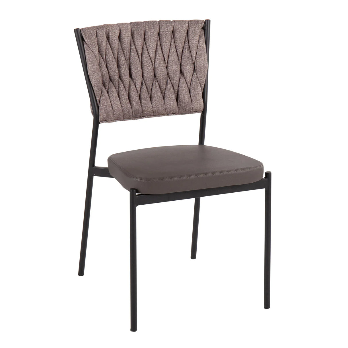 Tania - Braided Contemporary Chair (Set of 2) - Furniture Home Direct