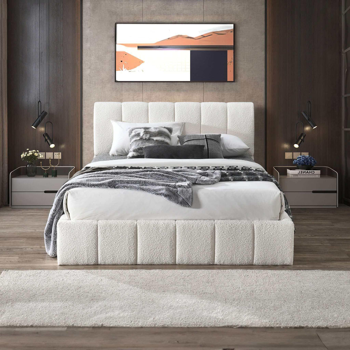 Hilar - Elegant Design Platform Bed - Furniture Home Direct