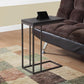 C-Shaped Accent Table For Living Room - Furniture Home Direct