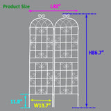 Metal Garden Rustproof Trellis For Climbing Plants Outdoor Flower Support - Furniture Home Direct