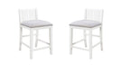 Graham - 20" Upholstered Seat Counter Height Chair (Set of 2) - Furniture Home Direct