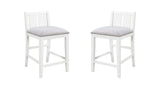 Graham - 3 Piece Small Space Counter Height Dining Table With Shelves And 2 Chairs (Set of 3) - Furniture Home Direct