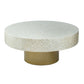Unique Capiz Coffee Table & Pedestal Base - Furniture Home Direct