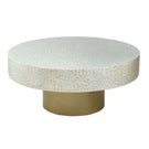 Unique Capiz Coffee Table & Pedestal Base - Furniture Home Direct