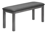 Bench, Rectangular, Upholstered, Dining Room, Entryway, Transitional - Furniture Home Direct