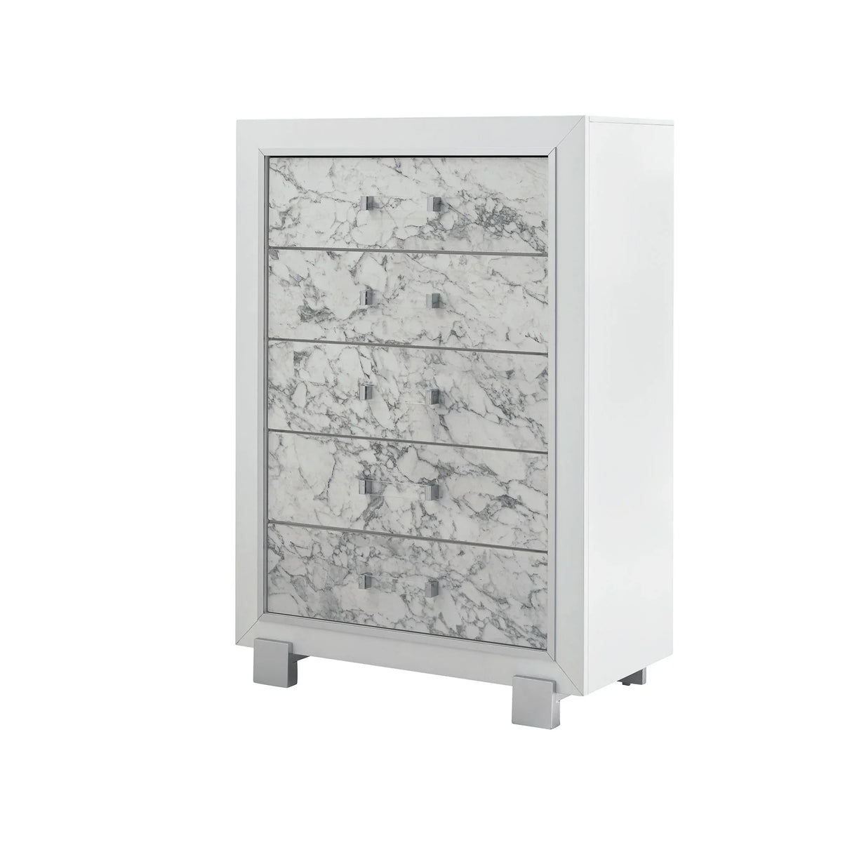 Skye - Marble Chest - White - Furniture Home Direct