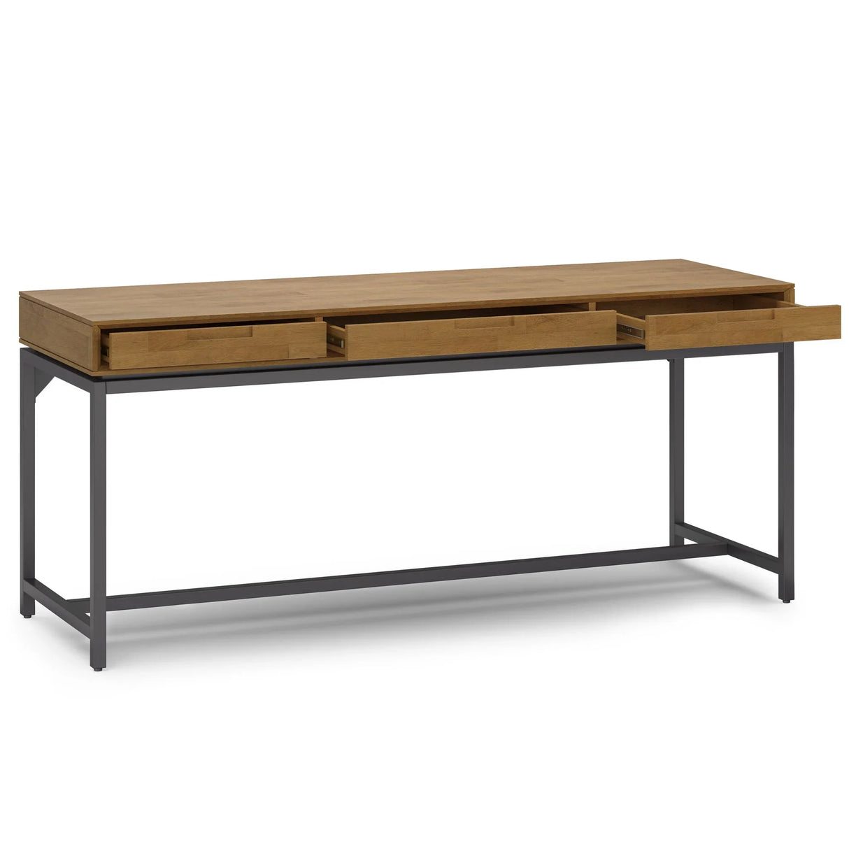 Banting - Mid Century Wide Desk, Handcrafted - Furniture Home Direct