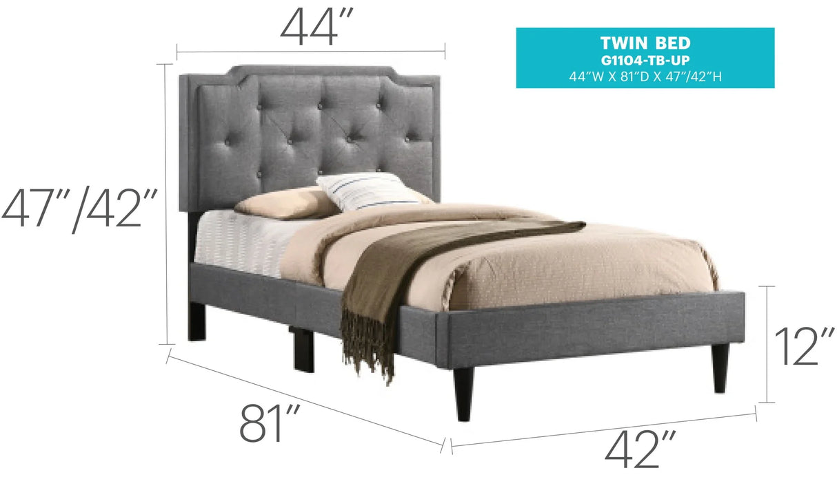 Button Tufted Bed Charming For Cozy Spaces - Furniture Home Direct
