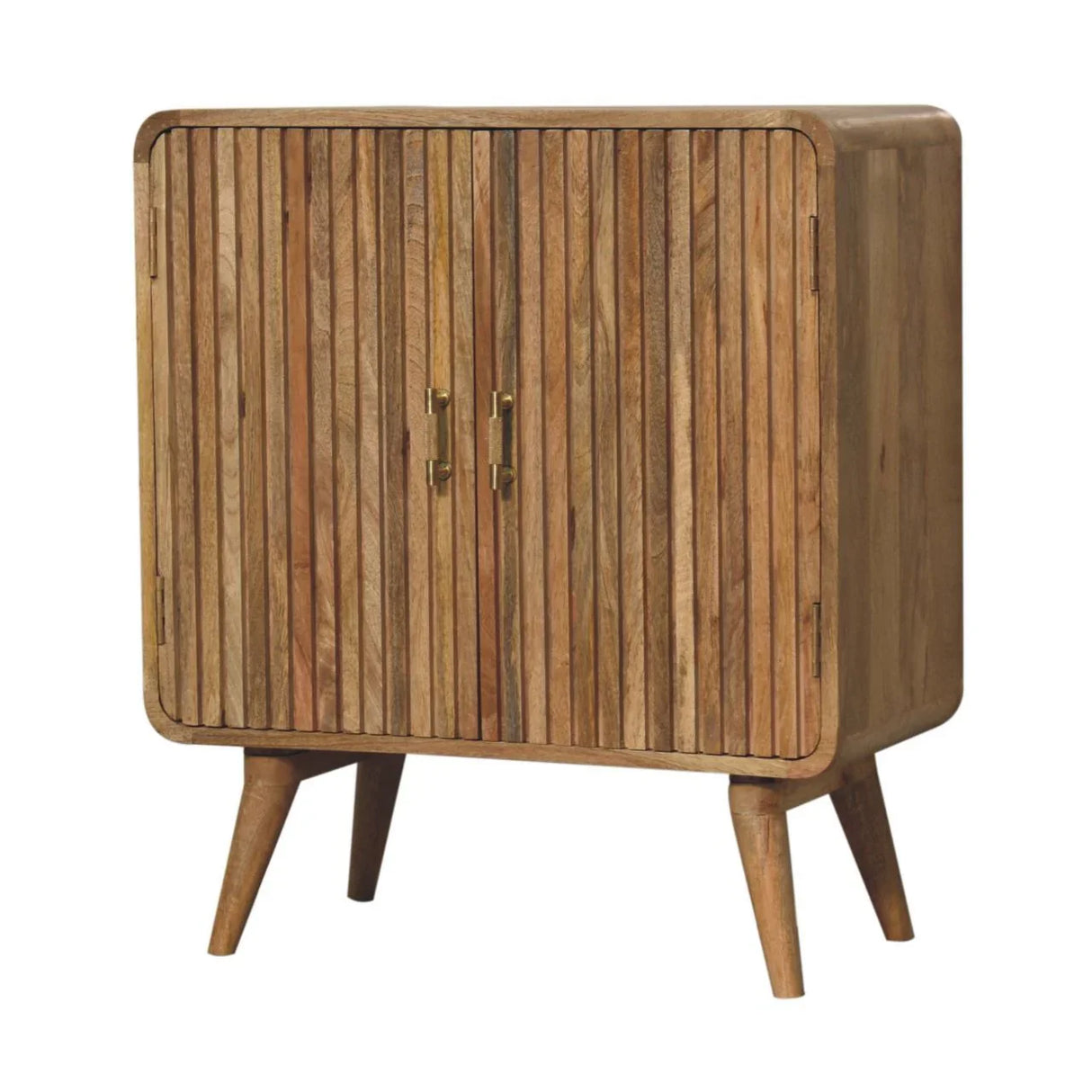 T Bar Ridged Cabinet - Brown - Furniture Home Direct