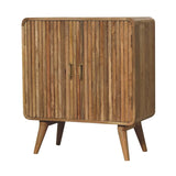 T Bar Ridged Cabinet - Brown - Furniture Home Direct