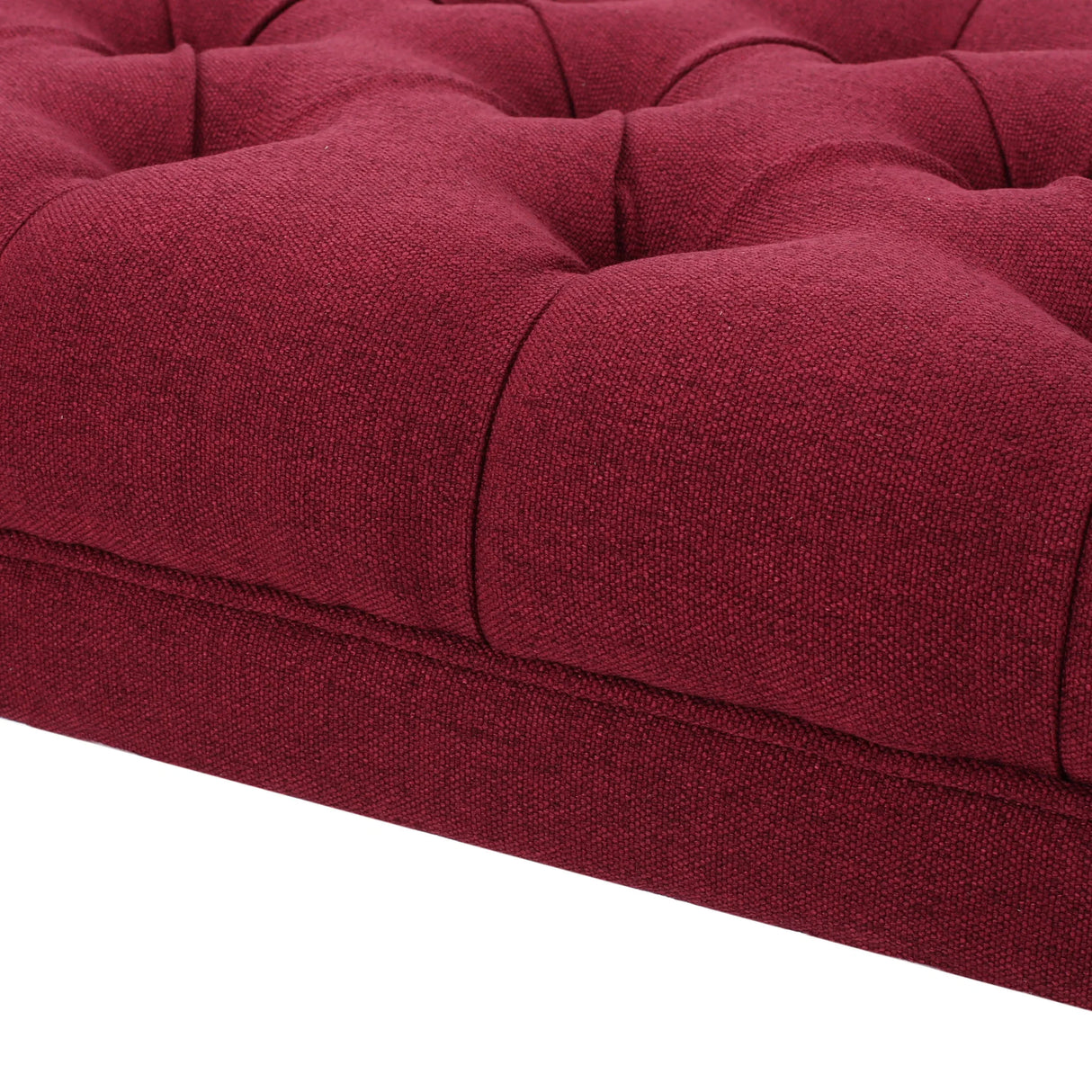 HILTON Bench with Button-Tufted Diamond Stitching - Furniture Home Direct