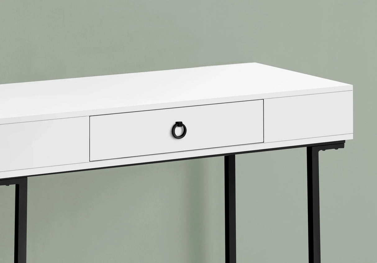 Computer Desk For Home Office, Glossy, Storage Drawer - Furniture Home Direct