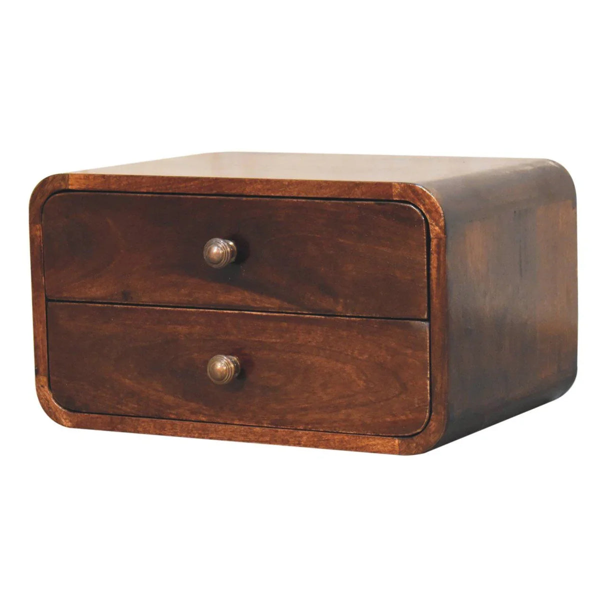 Curved Wall Mounted Bedside Nightstand - Furniture Home Direct