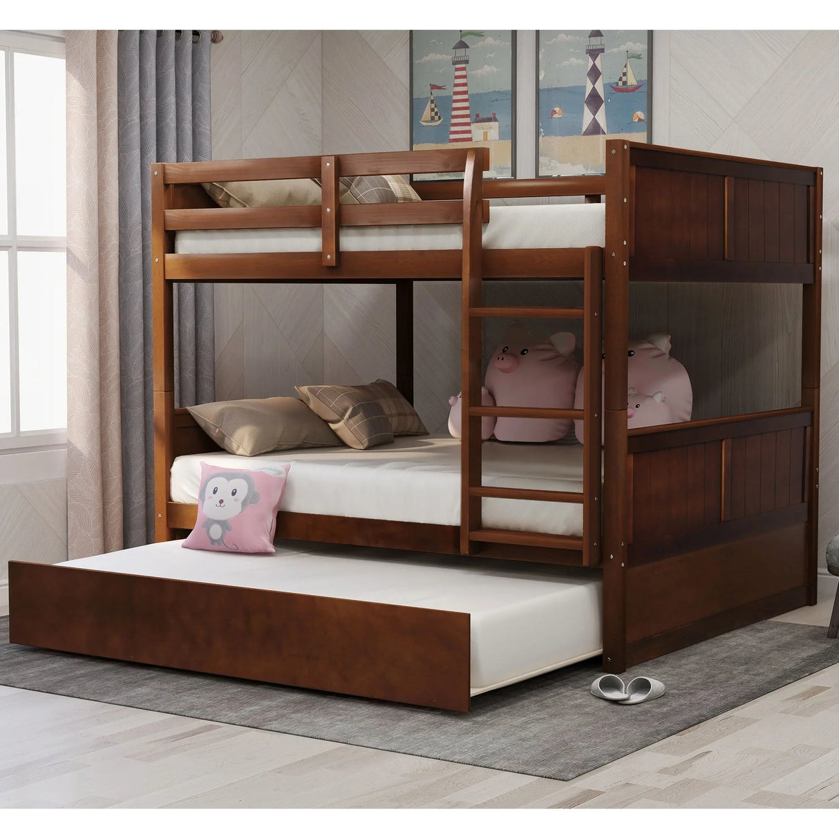 Bunk Bed With Twin Size Trundle - Furniture Home Direct