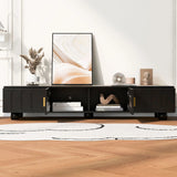 Modern TV Stand For TVs Up To 80", 2 Drawers And Cabinet - Furniture Home Direct