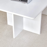 Coffee Table With X Leg Design For Living Room White - Furniture Home Direct