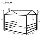 Metal House Shape Platform Bed - Furniture Home Direct