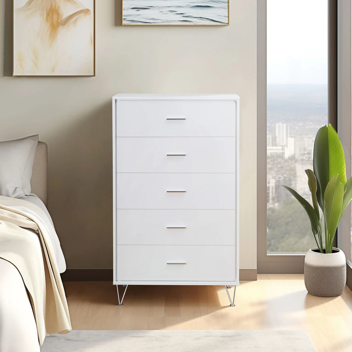 Deoss - Chest - White - Furniture Home Direct