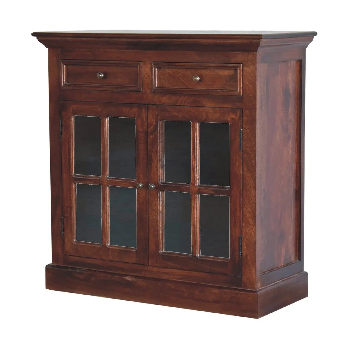 Glazed Cabinet - Cherry - Furniture Home Direct