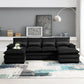 Modern U-Shaped Sectional Sofa With Waist Pillows, 6 Seat Upholstered Symmetrical Sofa Furniture, Sleeper Sofa Couch With Chaise Lounge For Living Room - Furniture Home Direct