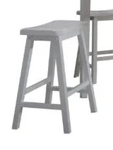 Gaucho - 5 Pieces Pack Counter Height Table Set - White - Furniture Home Direct