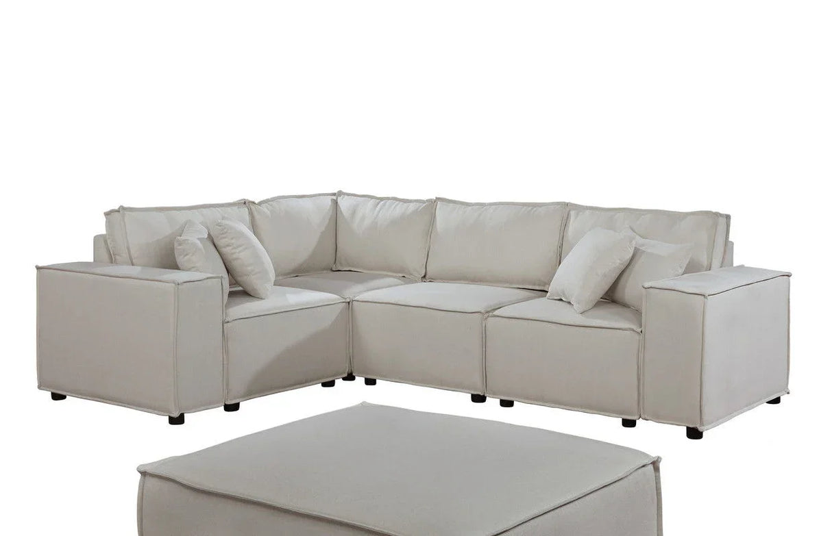Melrose - Modular Sectional Sofa With Ottoman - Furniture Home Direct