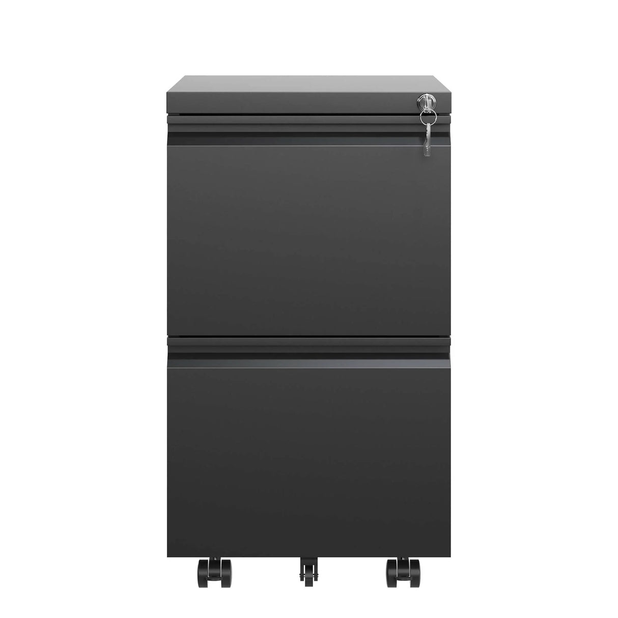 Metal Drawer Mobile File Cabinet With Lock For Home Office Organizer - Furniture Home Direct