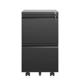 Metal Drawer Mobile File Cabinet With Lock For Home Office Organizer - Furniture Home Direct