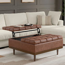 Mariah - Upholstered Lift Top Table Storage Ottoman - Furniture Home Direct