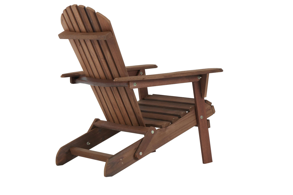 Adirondack Chairs Outdoor Folding Wooden Natural Brown - Furniture Home Direct