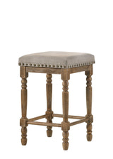 Farsiris - Weathered Counter Height Stool (Set 2) - Beige - Furniture Home Direct