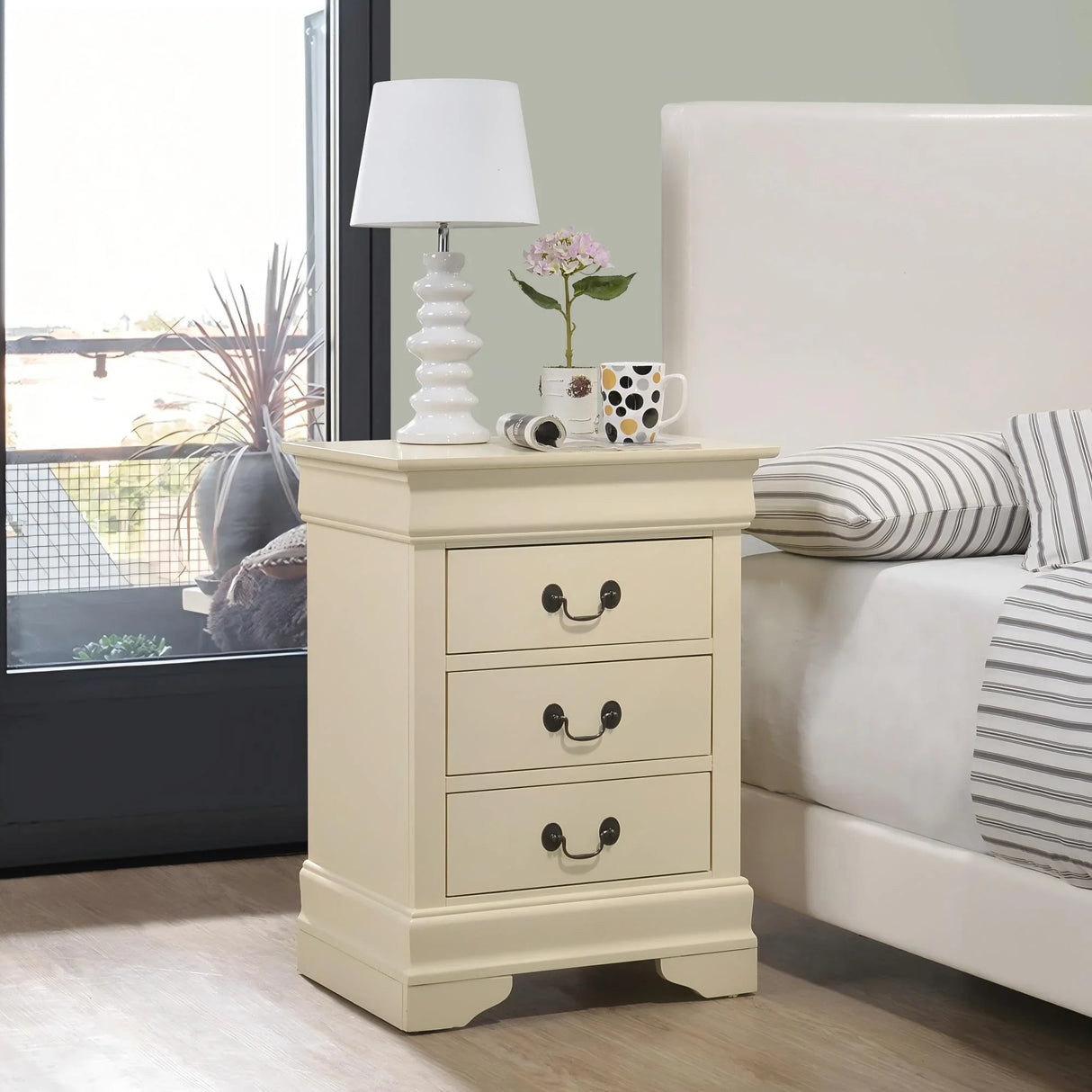 Louis Phillipe - Nightstand - Wood - Furniture Home Direct