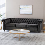 Traditional Charcoal Gray Sofa - Furniture Home Direct