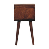 Minimalist Open Curved Nightstand - Furniture Home Direct