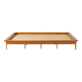 Mid-Century Modern Solid Wood Platform Bed Frame - Furniture Home Direct