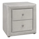Nightstand, Storage Drawer Versatile Use, Upholstered, Transitional - Furniture Home Direct