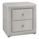 Nightstand, Storage Drawer Versatile Use, Upholstered, Transitional - Furniture Home Direct